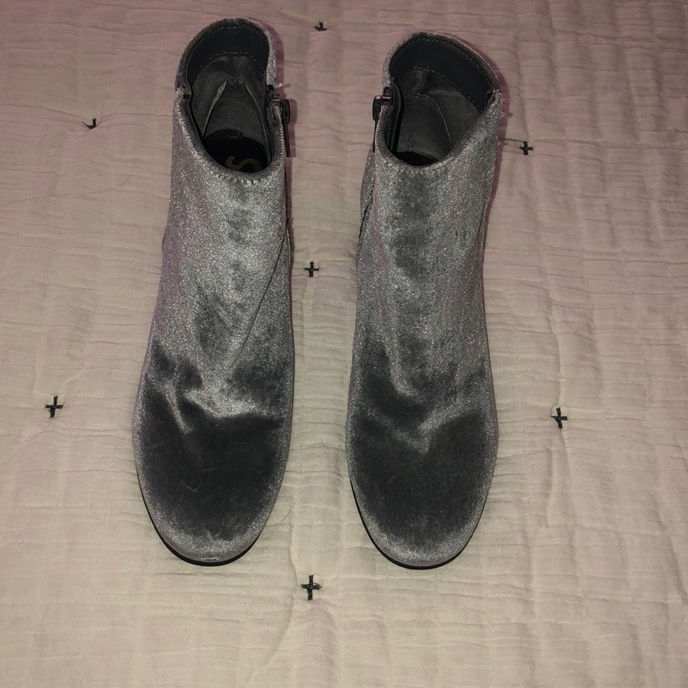 Metallic booties